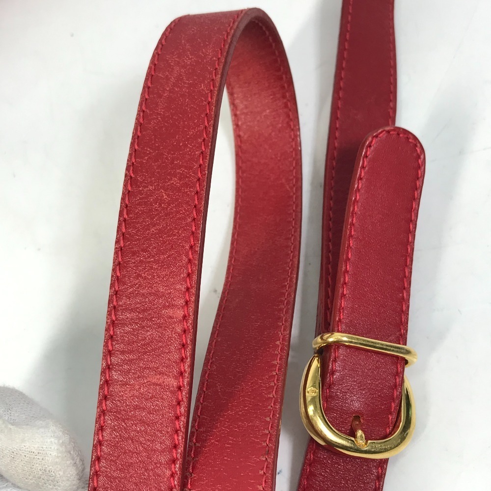 Celine Python Shoulder Bag Travel Red Boston - image 5